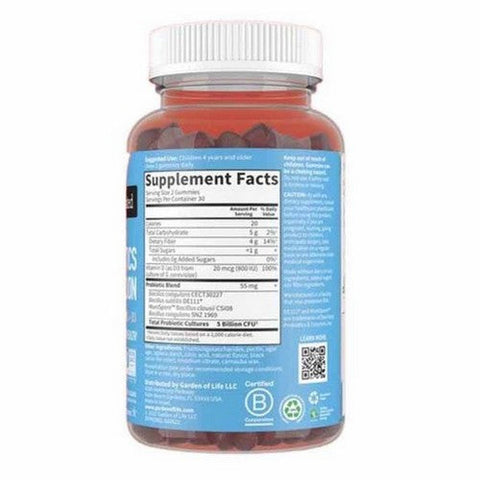 Garden of Life, Dr. Formulated Probiotics Kids Strawberry, 5 Billion, 60 Gummies