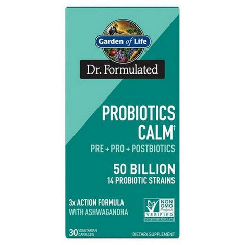 Garden of Life, Dr. Formulated Probiotics Calm, 50 Billion, 30 Caps