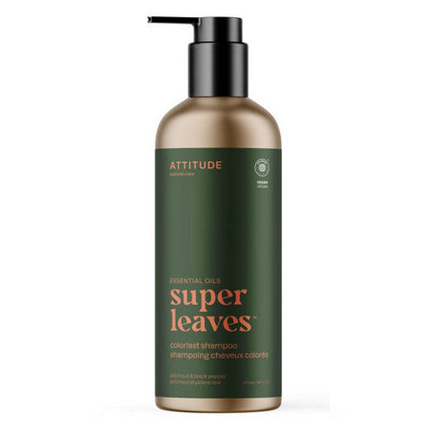 Attitude, Super Leaves Shampoo Colorlast Patchouli & Black Pepper, 16 Oz