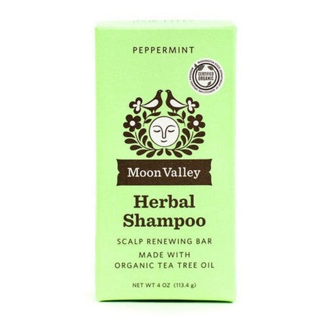 Moon Valley Organics, Herbal Shampoo Bar Peppermint, 3.5 Oz