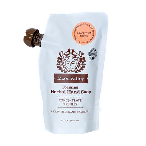 Moon Valley Organics, Foaming Herbal Hand Soap Concentrate Grapfruit Thyme, 10.7 Oz