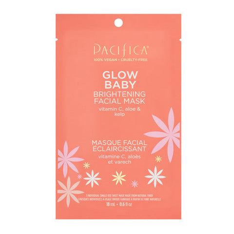Pacifica, Glow Baby Brightening Facial Mask, 18 Ml