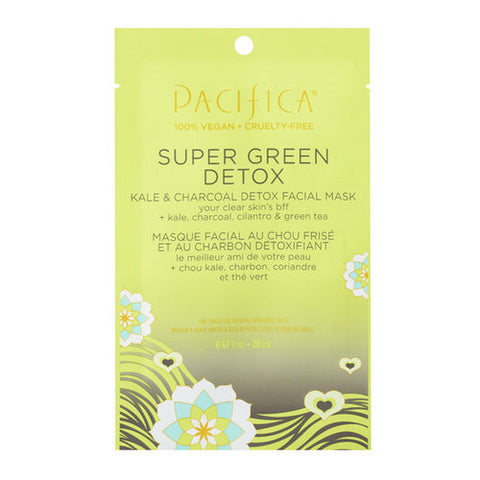 Pacifica, Super Green Detox Kale & Charcoal Facial Mask, 20 Ml