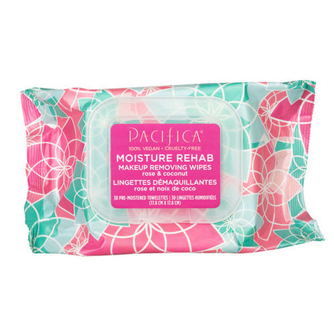 Pacifica, Moisture Rehab Makeup Removing Wipes, 30 Count