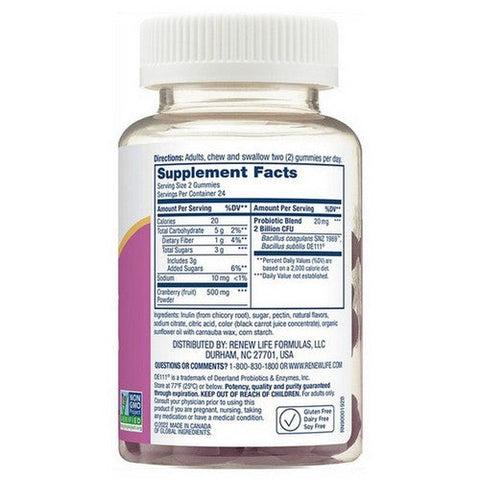 Renew Life, Probiotic Womens Gummies, 48 Count