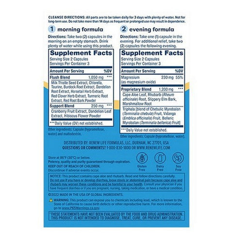 Renew Life, 3-Day Cleanse Total-Body Reset, 12 VegCaps