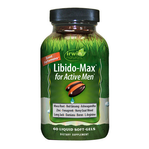 Irwin Naturals, Libido Max for Active Men, 60 Softgels