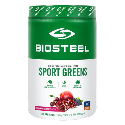 Biosteel, Sports Greens Pomegranate Berry, 306 Grams