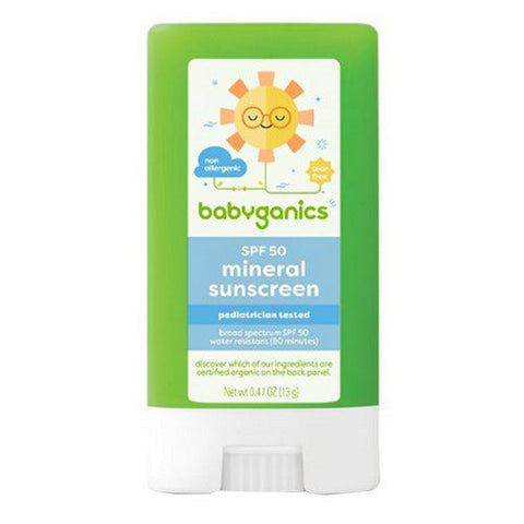 Babyganics, Sunscreen Stick SPF 50+, 13g, 13 Grams