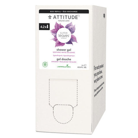 Attitude, Super Leaves Shower Gel Soothing White Tea Leaves, 2 Litre