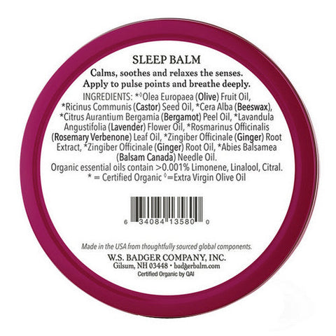 Badger Balm, Sleep Balm, 56 Grams