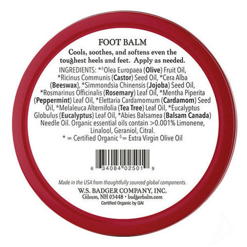 Badger Balm, Foot Balm, 56 Grams