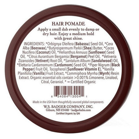 Badger Balm, Hair Pomade, 56 Grams