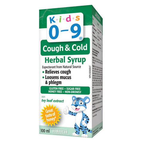 Homeocan, Kids 0-9 Cough& Cold Herbal Syrup, 100 Ml