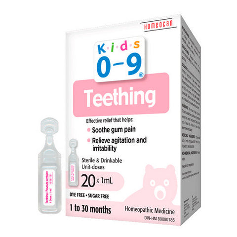 Homeocan, Kids 0-9 Teething Unidoses, 20 Count