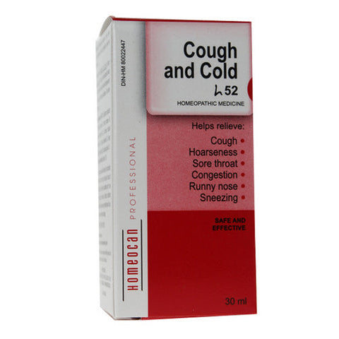 Homeocan, H52 Cough And Cold Drops, 30 Ml