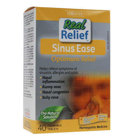 Homeocan, Real Relief Sinus EaseTablets, 40 Tabs