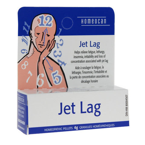 Homeocan, Jet Lag Pellets, 4 Grams