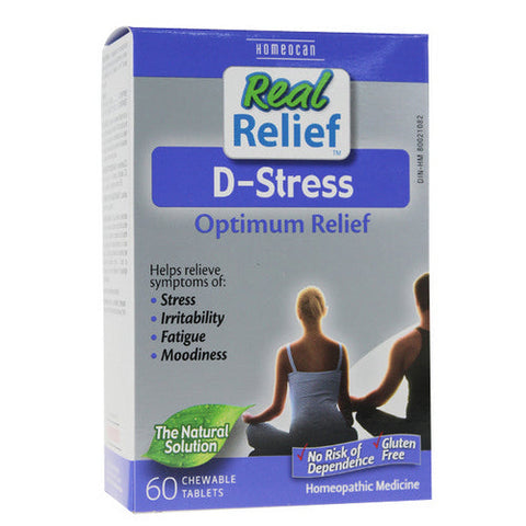 Homeocan, Real Relief D-Stress Tablets, 60 Tabs