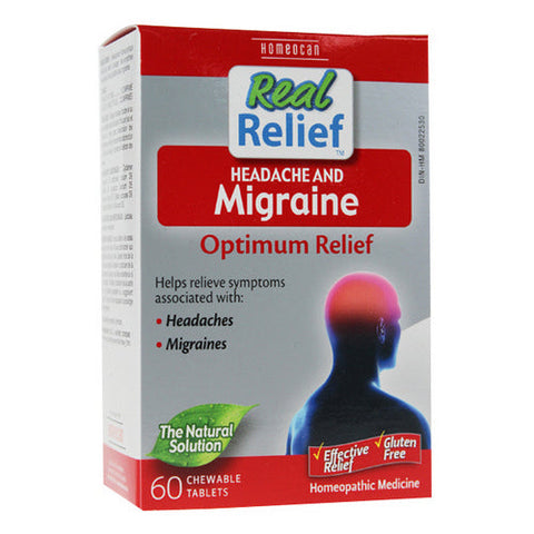 Homeocan, Real Relief Headache And Migraine, 60 Tabs