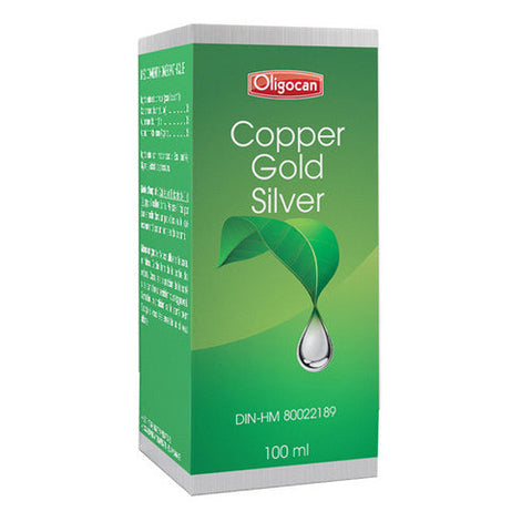 Homeocan, Copper-Gold-Silver Trace Minerals, 100 Ml