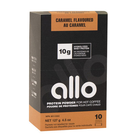 Allo Nutrition, Protein Powder Caramel, 10 Count
