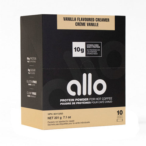 Allo Nutrition, Protein Coffee Creamer Vanilla, 10 Count