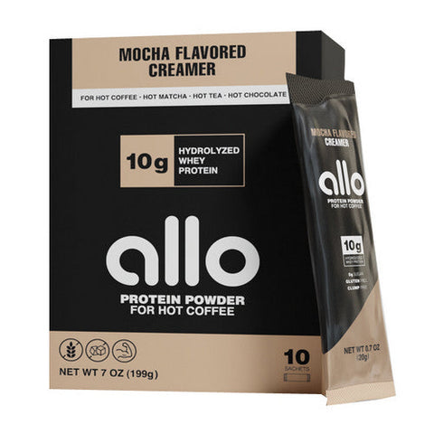 Allo Nutrition, Protein Coffee Creamer Mocha, 10 Count