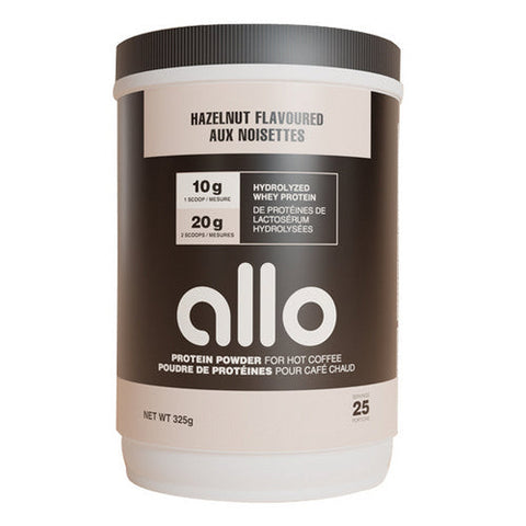 Allo Nutrition, Protein Powder Tub Hazelnut, 325 Grams