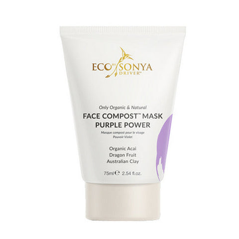 Eco Tan, Face Compost Mask Purple Power, 75 Ml