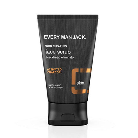 Every Man Jack, Face Scrub Charcoal Skin Clearing, 125 Ml