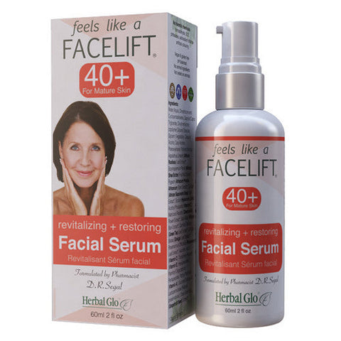 Herbal Glo, Facelift 40+ Facial Serum, 60 Ml