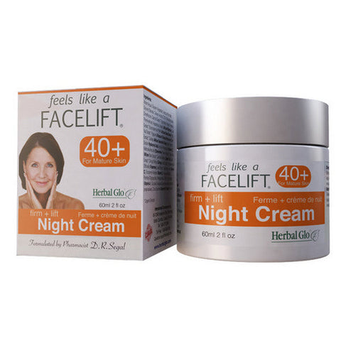 Herbal Glo, Facelift 40+ Night Cream, 60 Ml