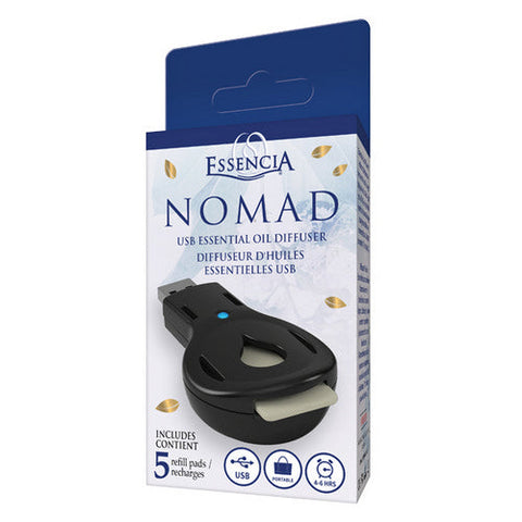 Essencia, Nomad USB Diffuser Black, 1 Count