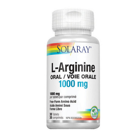 Solaray, L-Arginine, 30 Tabs