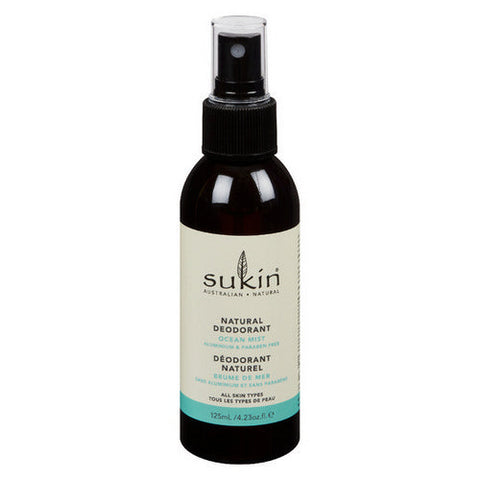 Sukin, Natural Deodorant Ocean Mist, 125 Ml