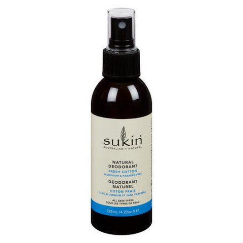 Sukin, Natural Deodorant Fresh Cotton, 125 Ml