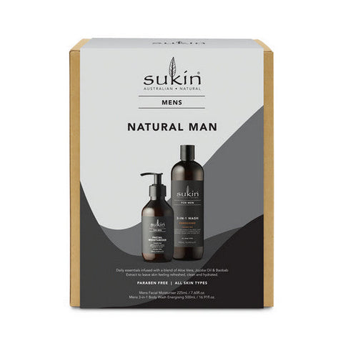 Sukin, Natural Man Duo Gift Pack, 2 Count