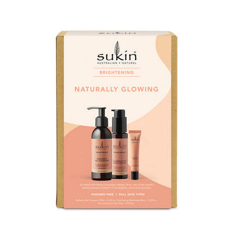 Sukin, Naturally Glowing Gift Pack, 3 Count