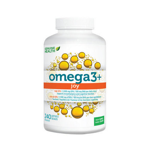 Genuine Health, Omega3+ JOY, 240 Softgels