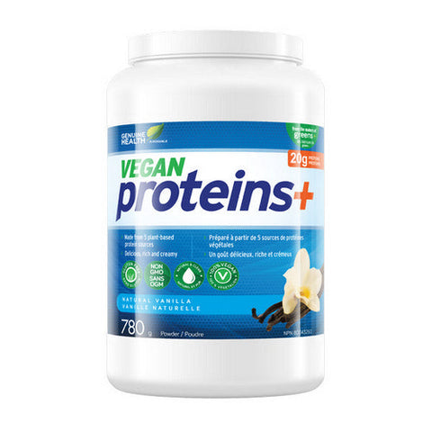 Genuine Health, Vegan Proteins+ Vanilla, 780 Grams