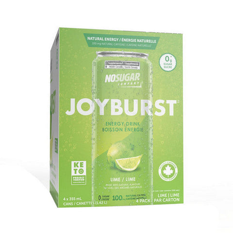 No Sugar Company, Joyburst Energy Drink Lime, 4 Count
