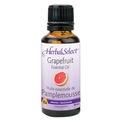 Herbal Select, Grapefruit Oil 100% Pure, 30 mL