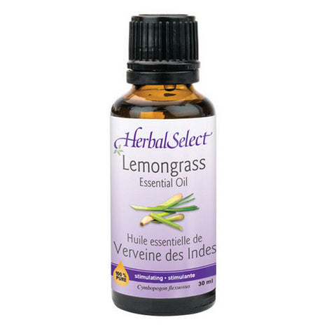 Herbal Select, Lemongrass Oil 100% Pure, 30 mL