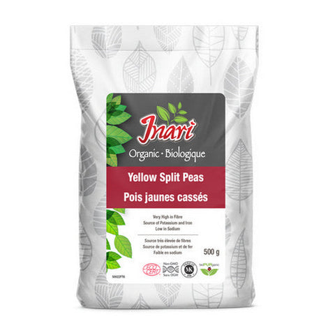 Inari, Organic Yellow Split Peas, 500 Grams