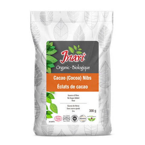 Inari, Organic Raw Cacao Nibs, 300 Grams