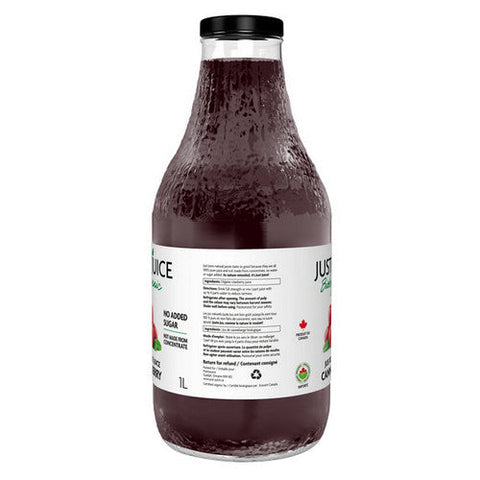 Just Juice, Organic Cranberry Juice, 1 Liter