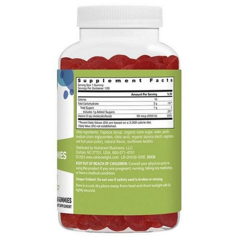Rainbow Light, Vitamin D3 Gummies, 2000 IU, 120 Count