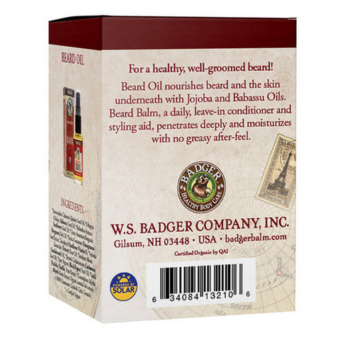 Badger Balm, Badger Beard Grooming Kit, 1 Oz