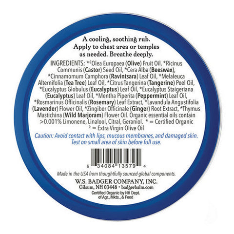 Badger Balm, Aromatic Chest Rub, 2 Oz